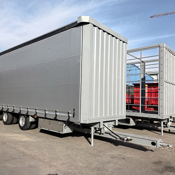 中置軸全掛二節子串聯拖車