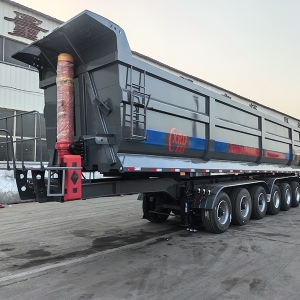 后翻式自卸半掛車