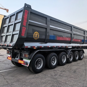 后翻式自卸半掛車(chē)